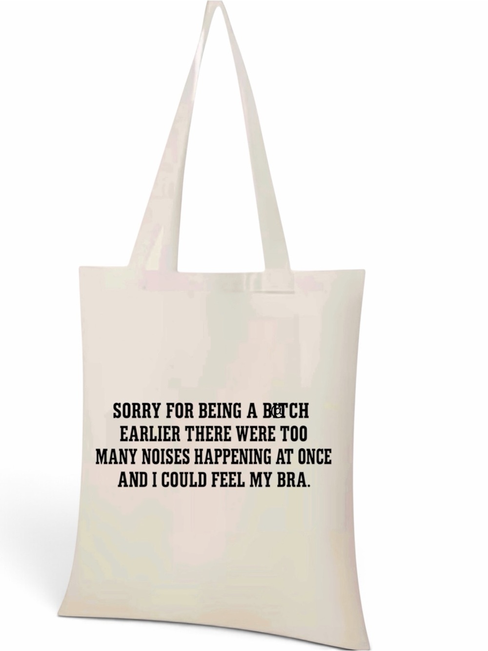 Pinkie7775 Canvas Graphic Tote in White & Pink NWT